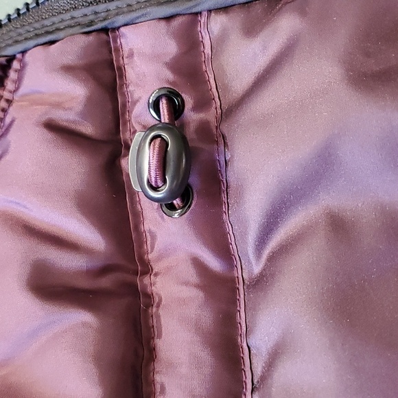 GUESS. DARK PURPLE/BLACK PUFFER Jacket. small P. Zipper closure, Zipper … - Picture 11 of 17